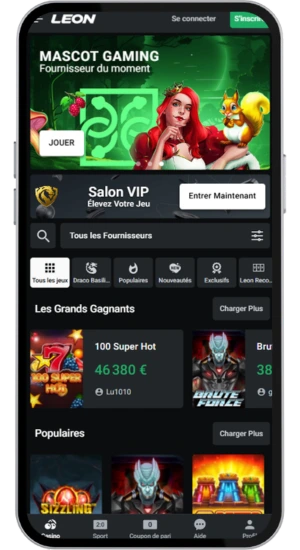 Lobby du casino avec Chicken Road disponible