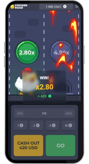 Ganancia Chicken Road x2.80