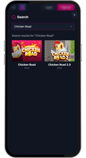 Sök efter Chicken Road i casinot