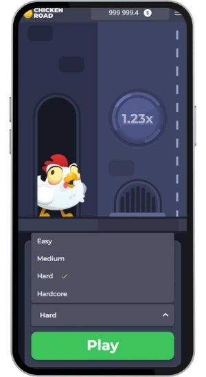 Svårighetsnivå i Chicken Road