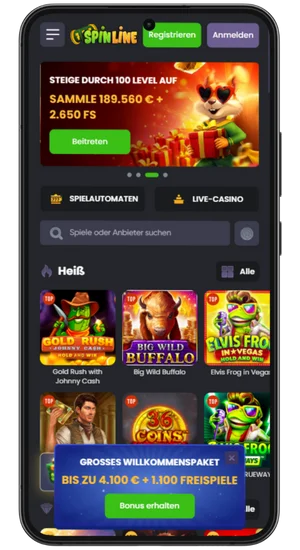 Casino‑Website besuchen