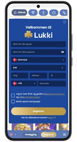Registrer og spil