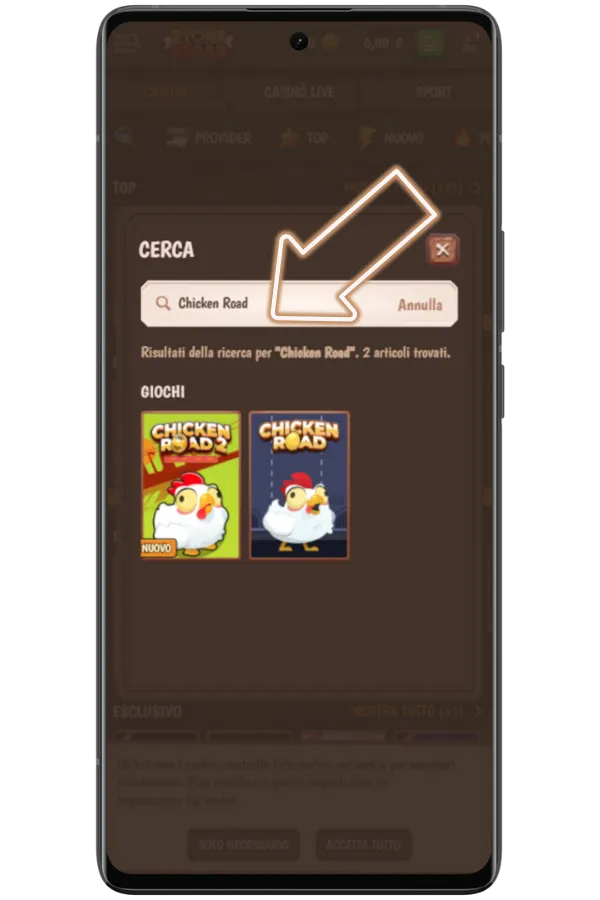 Ricerca di Chicken Road nel casinò
