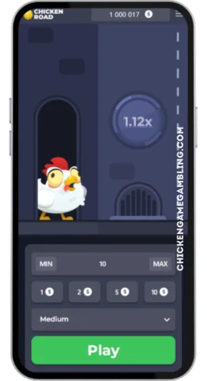Interface du jeu Chicken Road